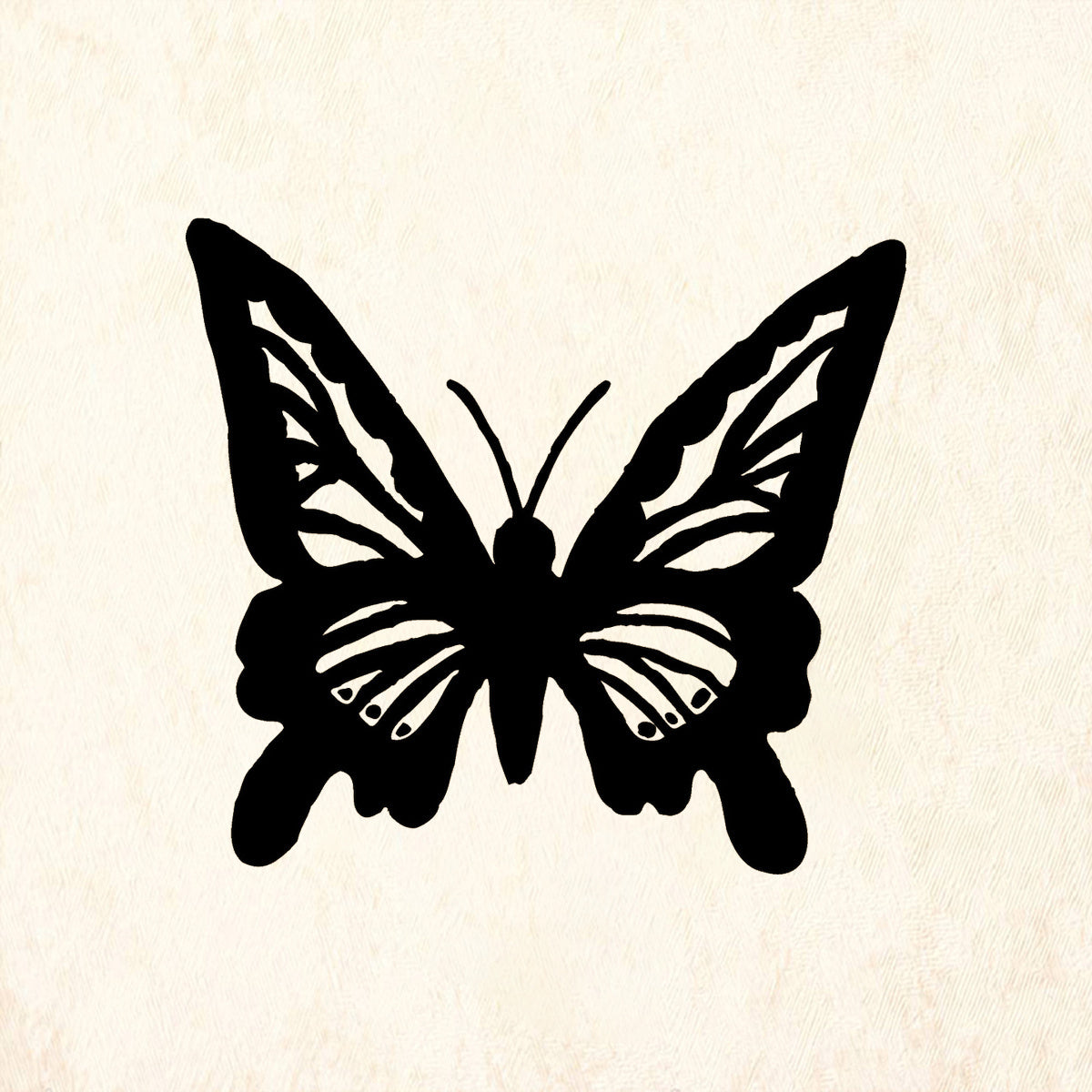 StampaFe Swallowtail Butterfly Rubber Art Stamp