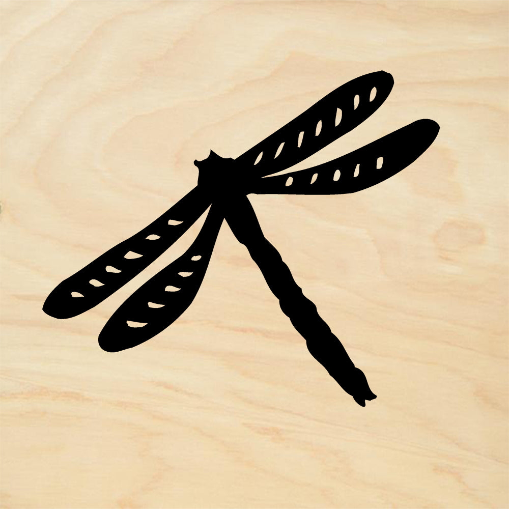 StampaFe Dragonfly Black Mixed Media Rubber Art Stamp