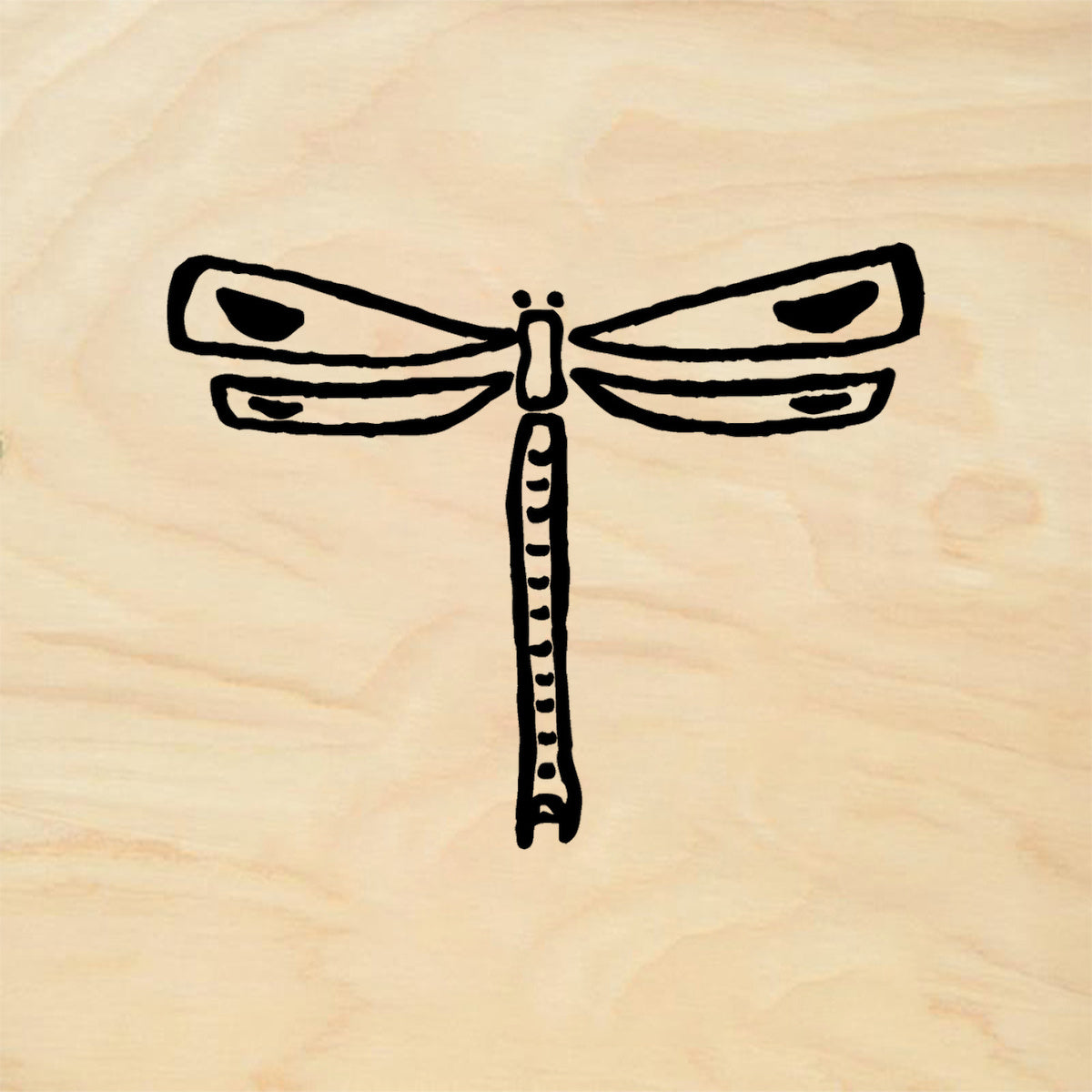 StampaFe Dragonfly Outline Rubber Art Stamp