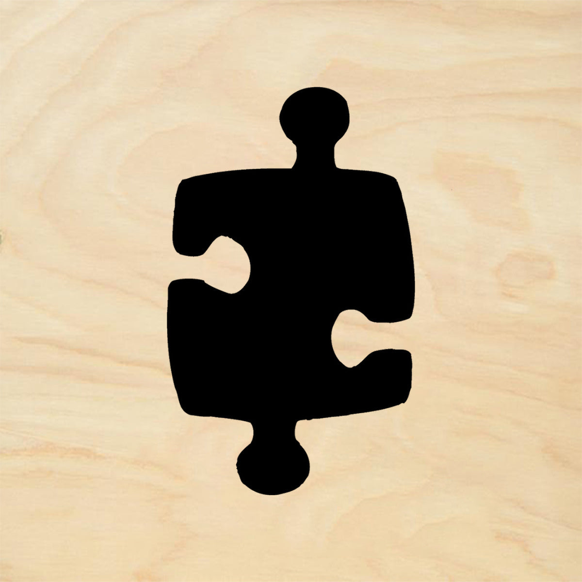 StampaFe Solid Puzzle Piece Rubber Art Stamp