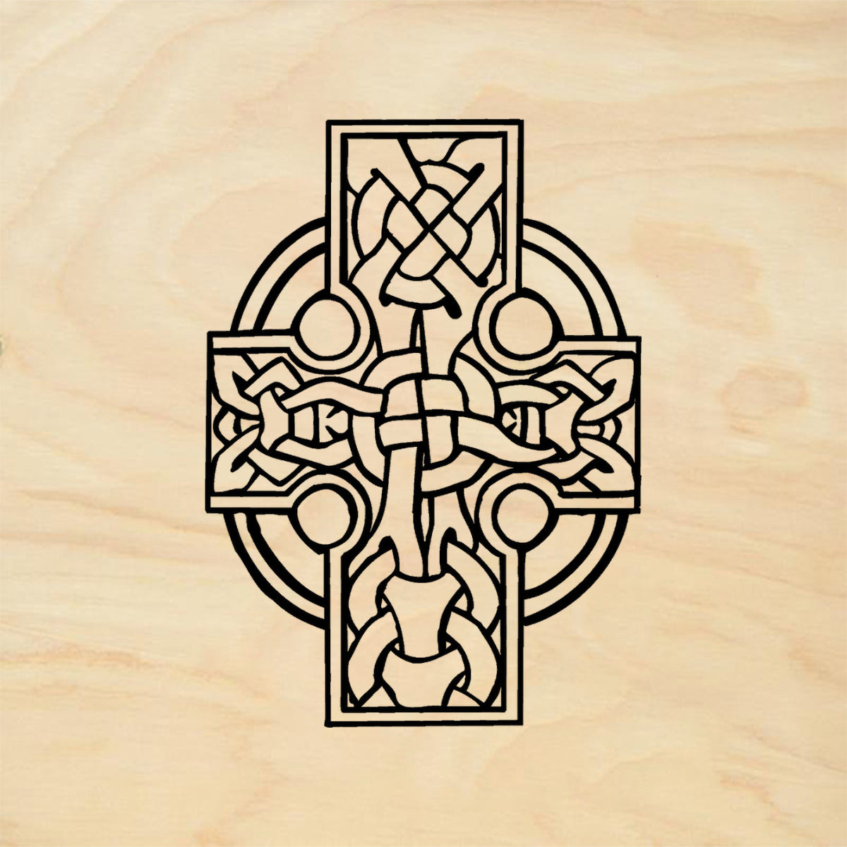 StampaFe Large Celtic Cross Knotwork Rubber Art Stamp