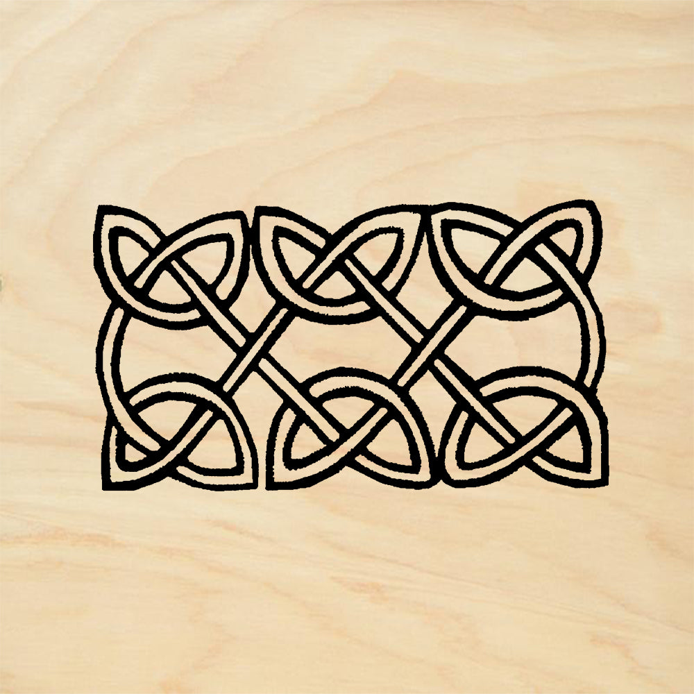 StampaFe Celtic Border Large Mixed Media Rubber Art Stamp