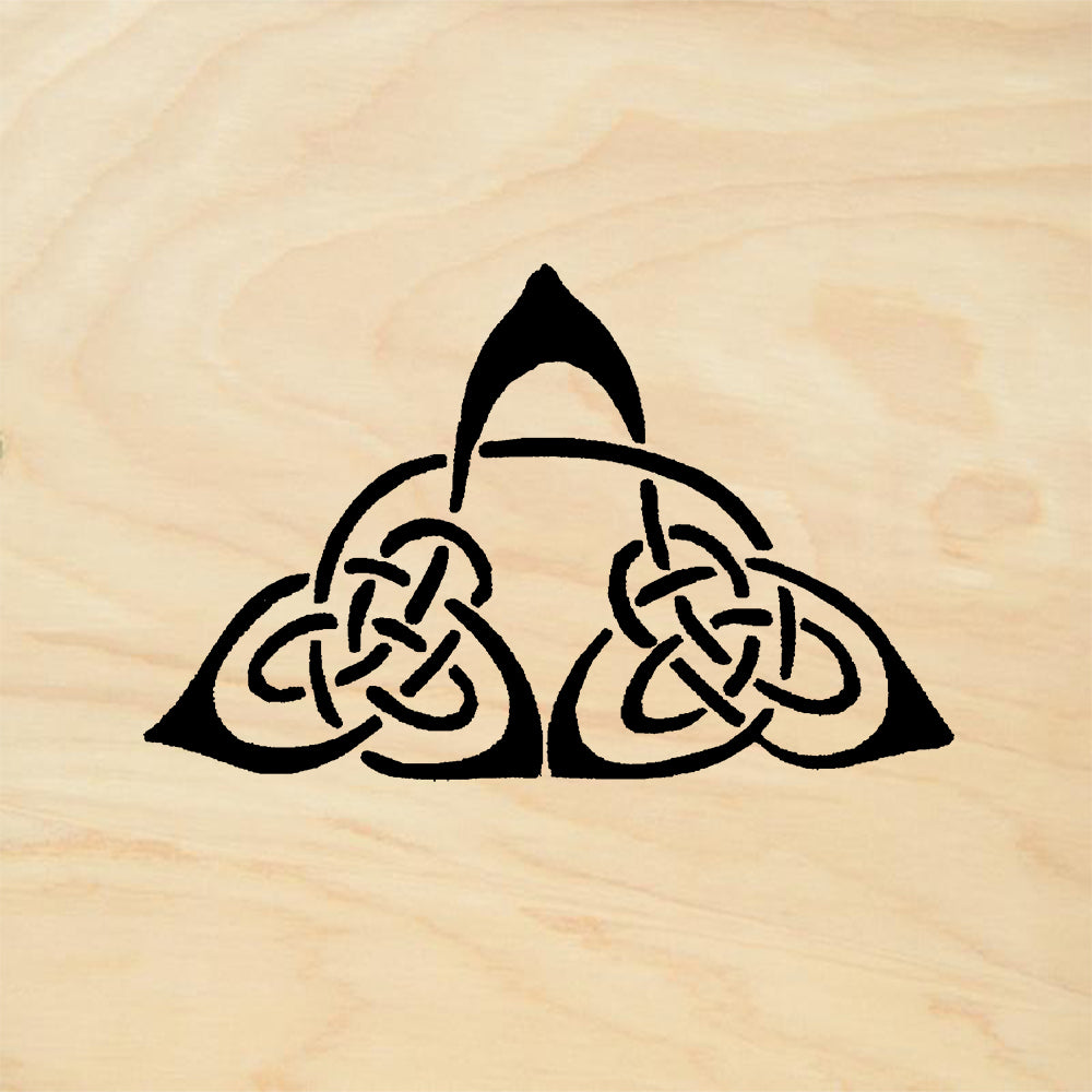 StampaFe Celtic Triangle Large Mixed Media Rubber Art Stamp