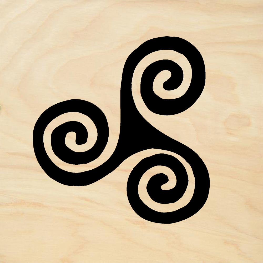 StampaFe Tri Curl Mixed Media Rubber Art Stamp