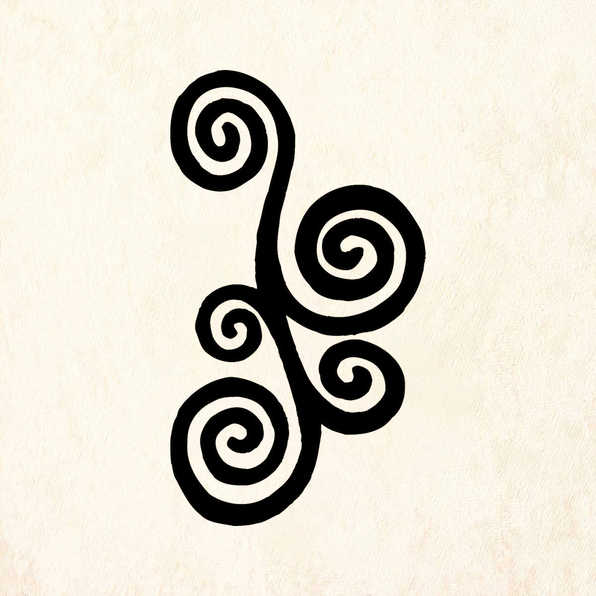 StampaFe Curly Curl Decorative Flourish Rubber Art Stamp