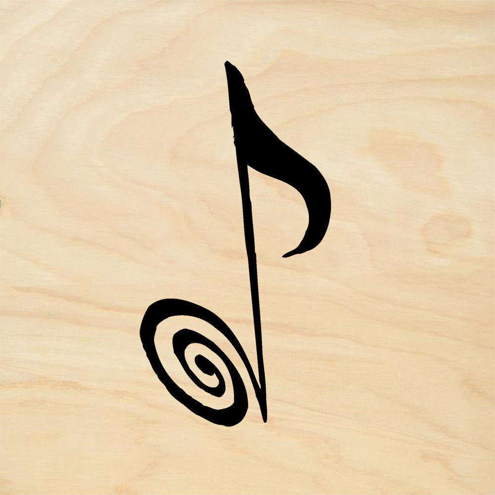 StampaFe Eighth Note Mixed Media Rubber Art Stamp