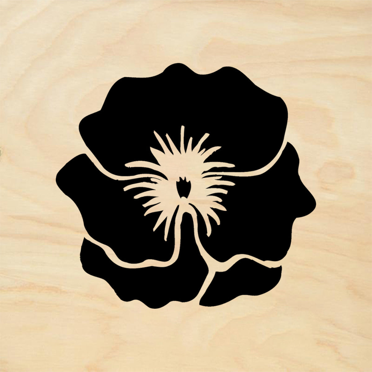 StampaFe Pansy Floral Rubber Art Stamp