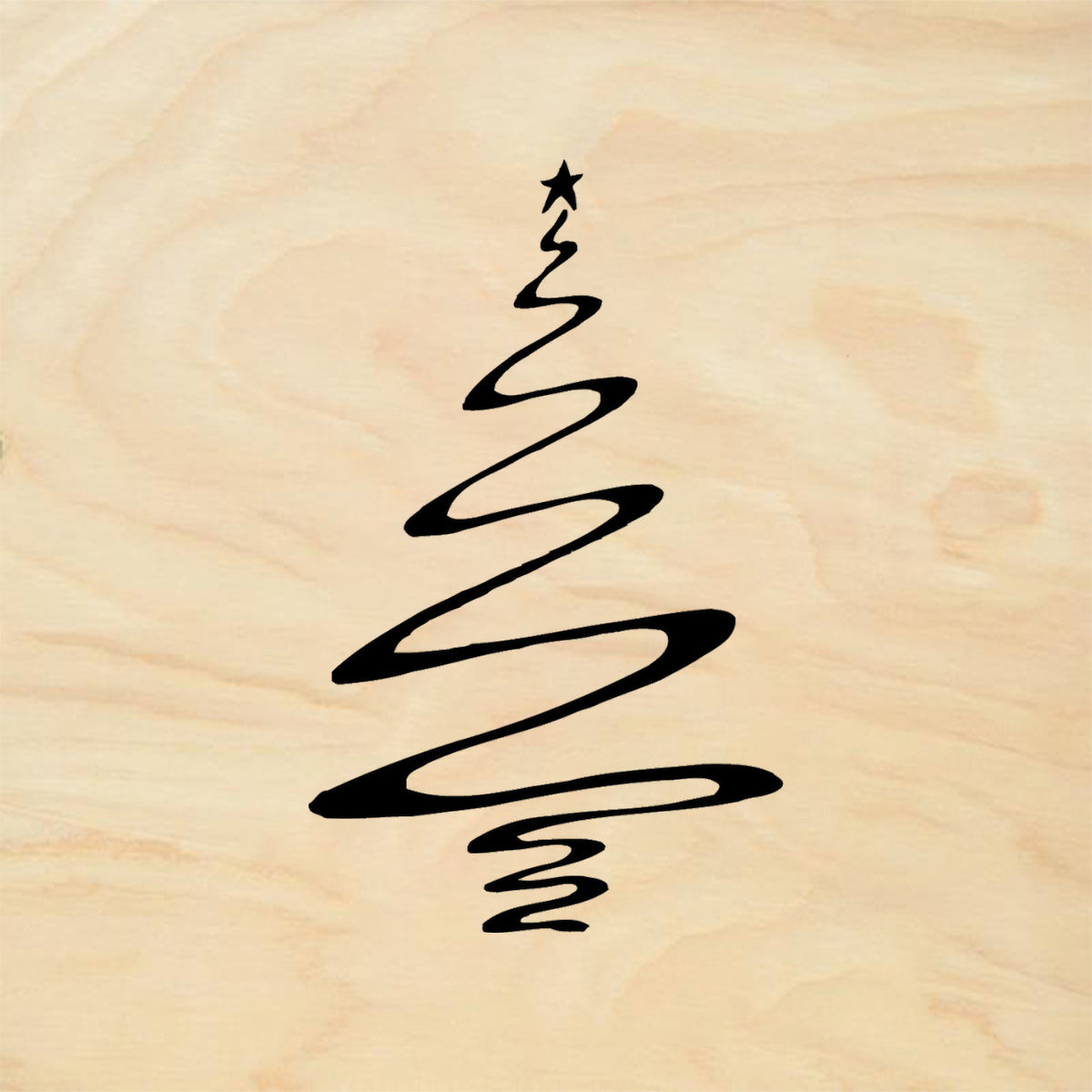 StampaFe Squiggly Tree Mixed Media Rubber Art Stamp