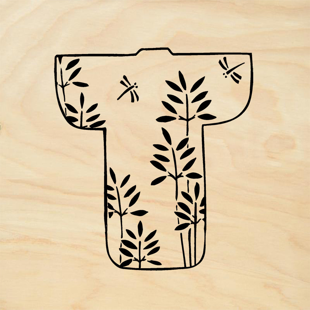 StampaFe Yoko Mono Small Kimono Mixed Media Rubber Art Stamp