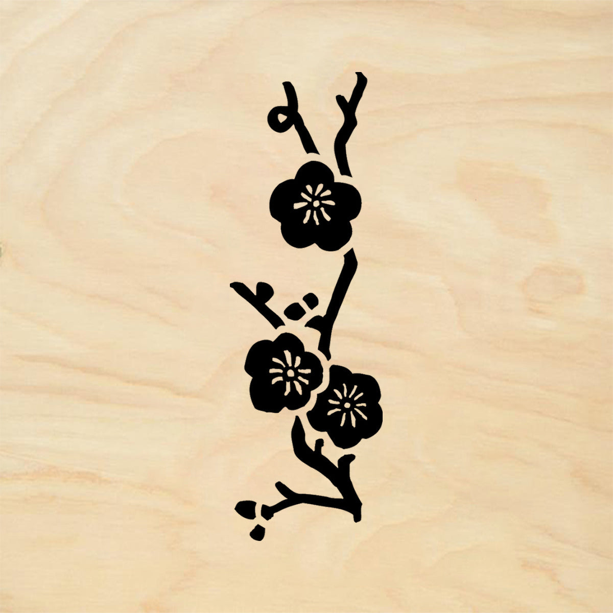 StampaFe Cherry Blossom Floral Rubber Art Stamp