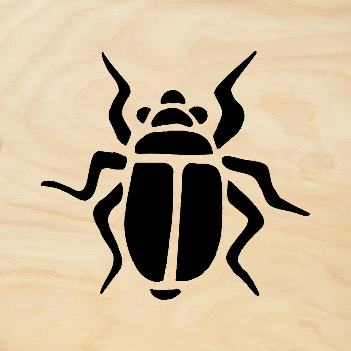 StampaFe Japanese Beetle Mixed Media Rubber Art Stamp