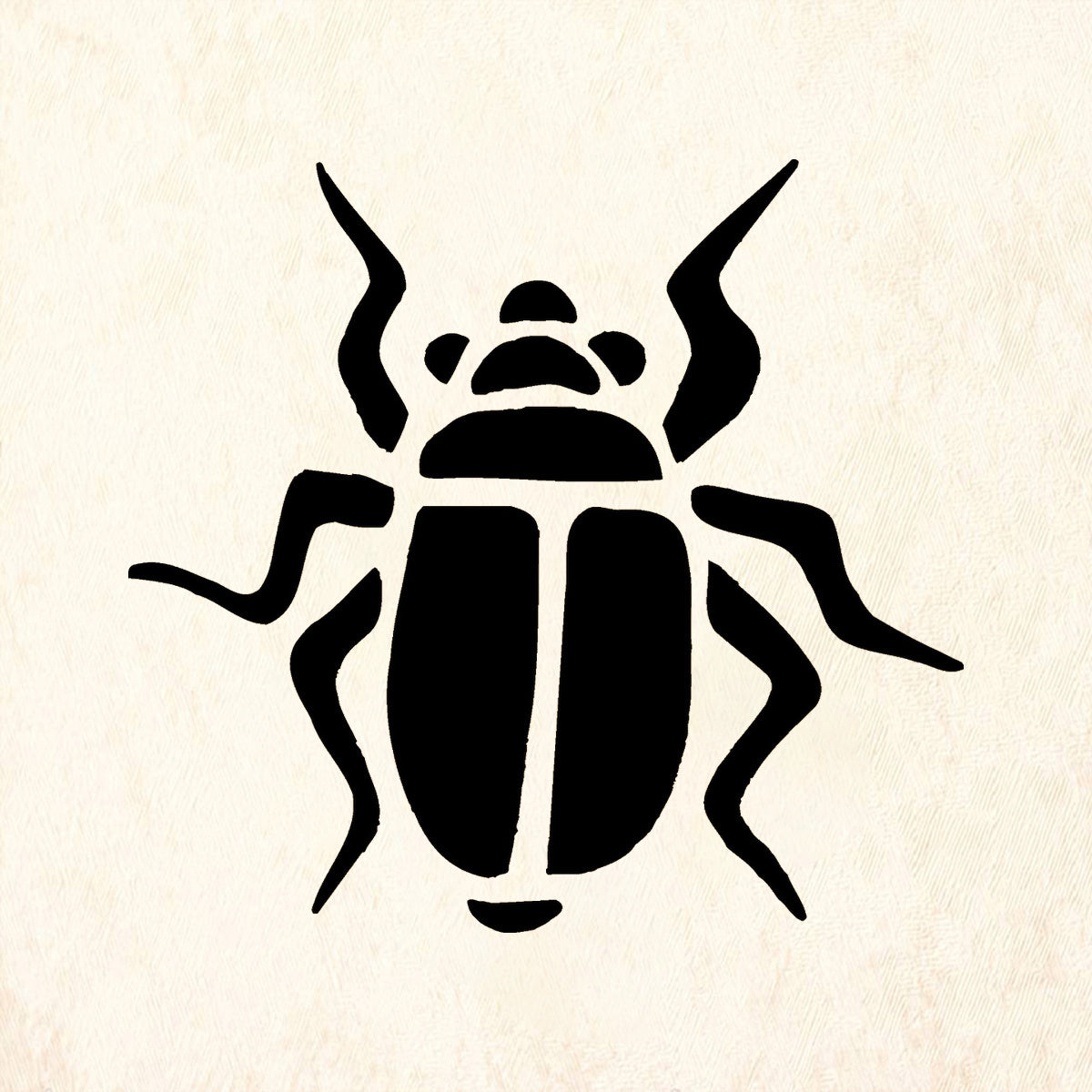 StampaFe Japanese Beetle Mixed Media Rubber Art Stamp