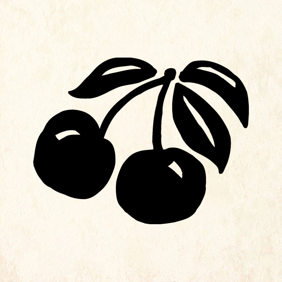 StampaFe Cherry Cluster Large Floral Rubber Art Stamp