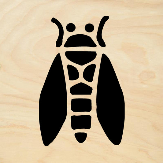 StampaFe Cicada Mixed Media Rubber Art Stamp