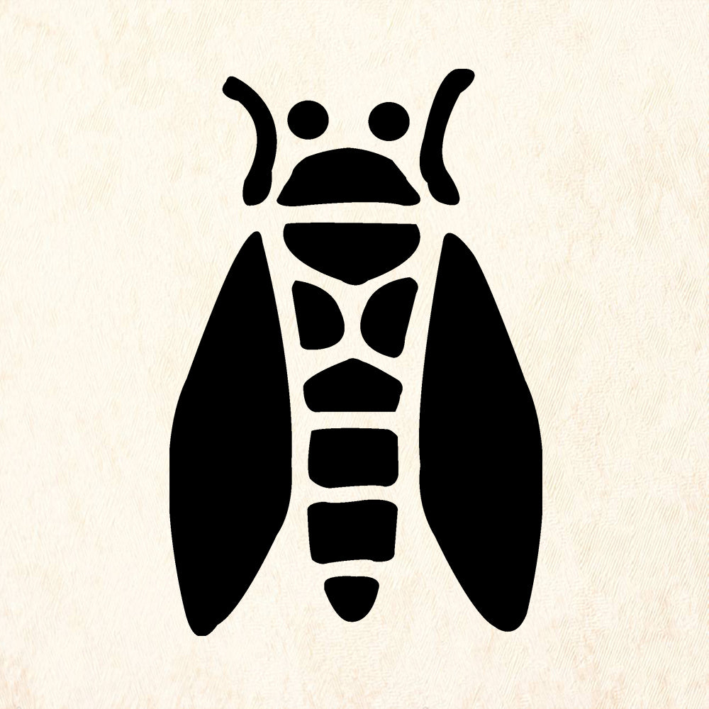 StampaFe Cicada Mixed Media Rubber Art Stamp