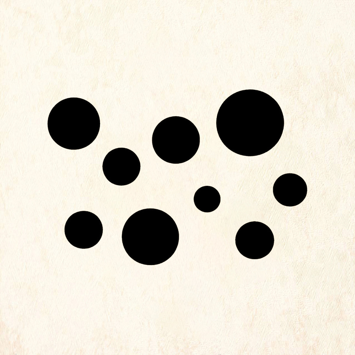 StampaFe Big Dots Mixed Media Rubber Art Stamp