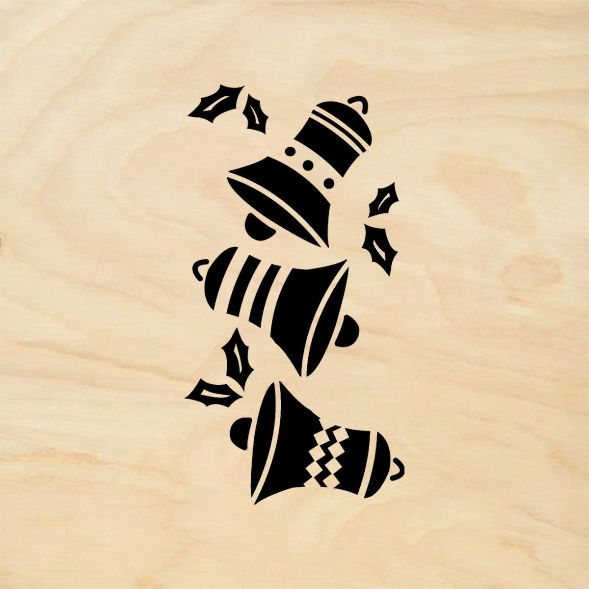 StampaFe Ring Ding Ding Bells Holiday Rubber Art Stamp