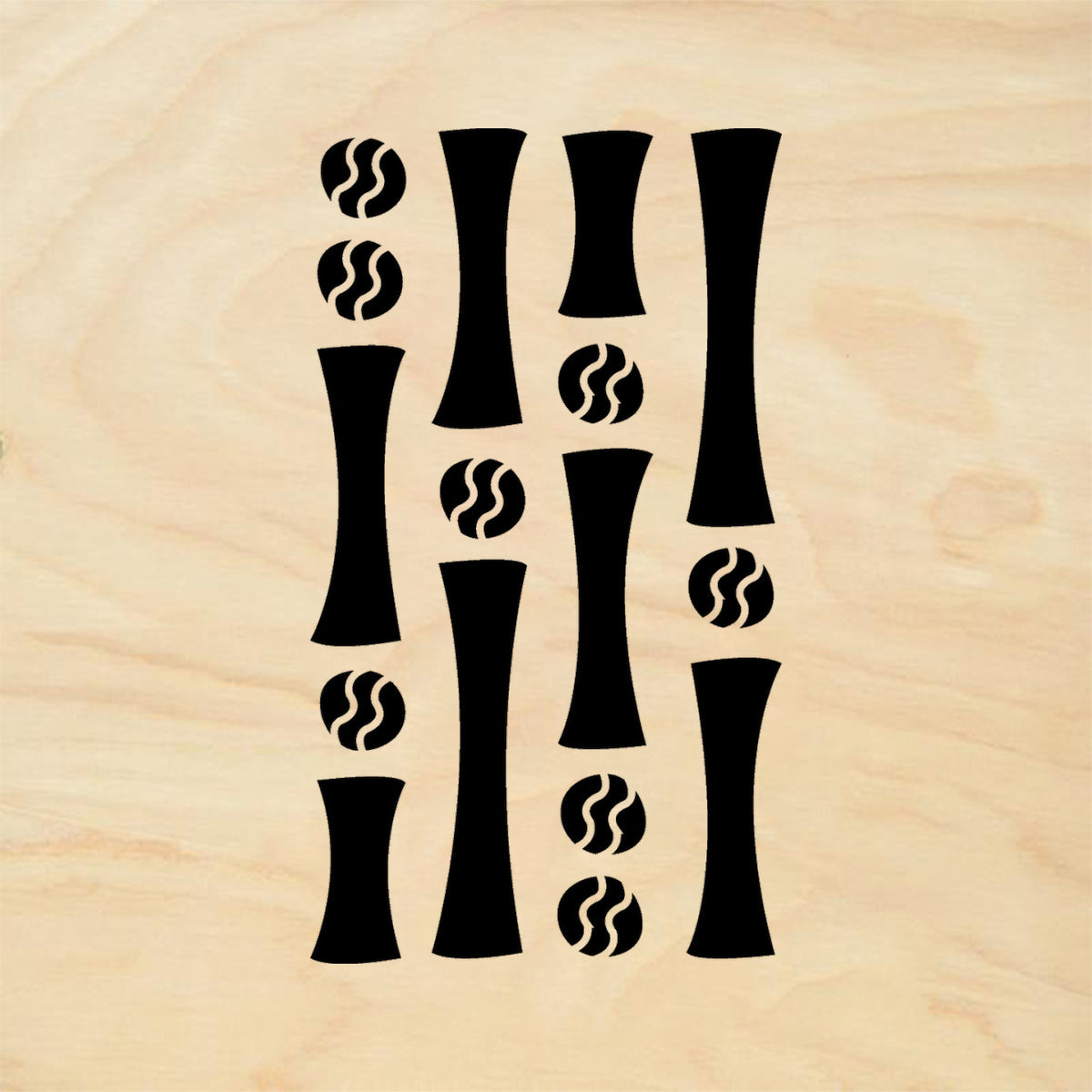 StampaFe Bamboo Curtain Mixed Media Rubber Art Stamp
