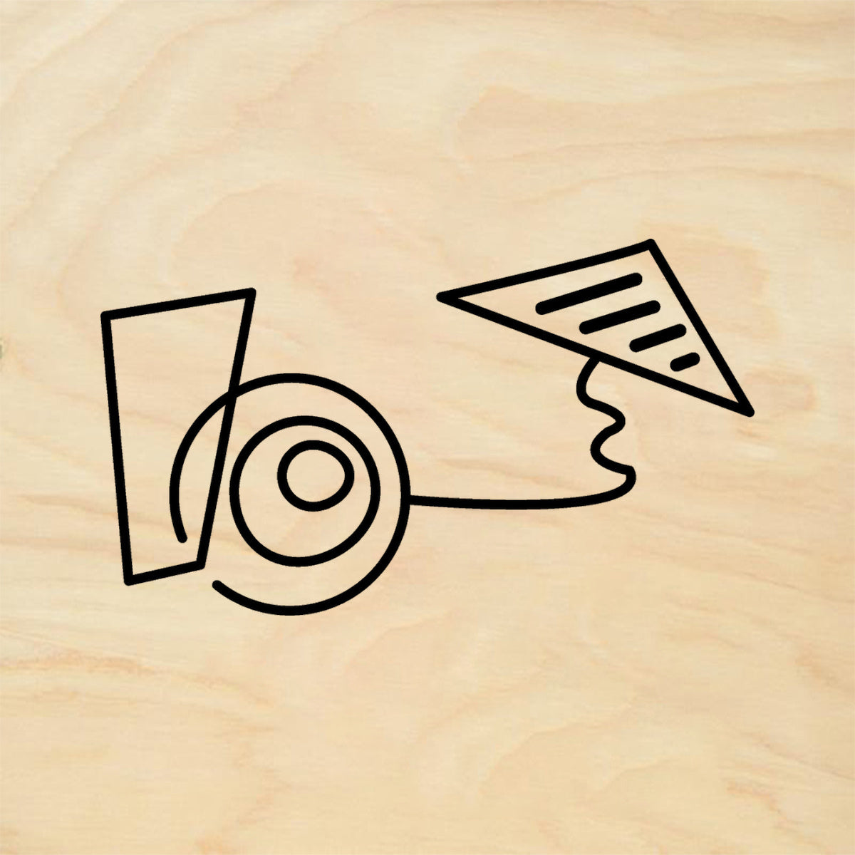 StampaFe Dang Background Retro Rubber Art Stamp