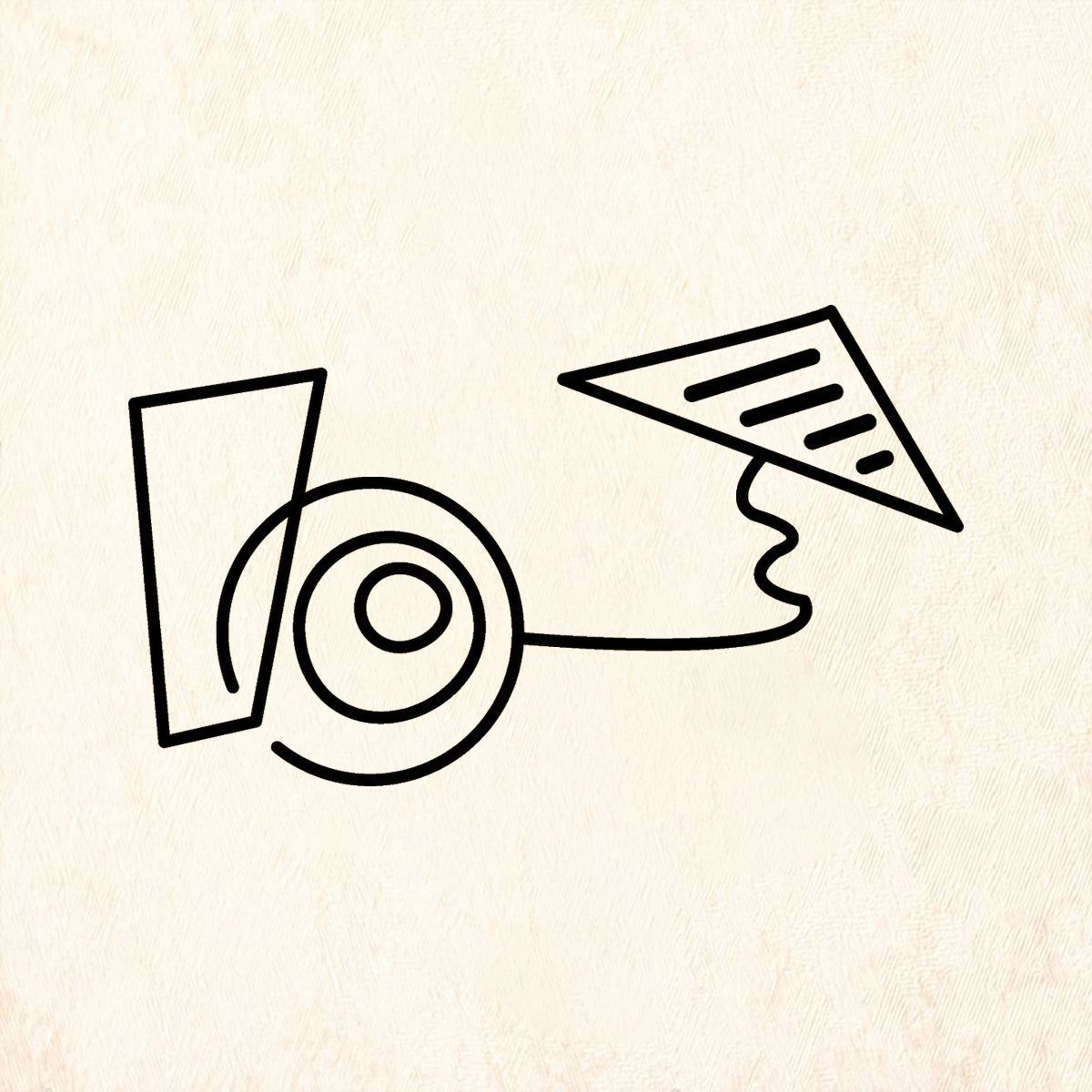 StampaFe Dang Background Retro Rubber Art Stamp