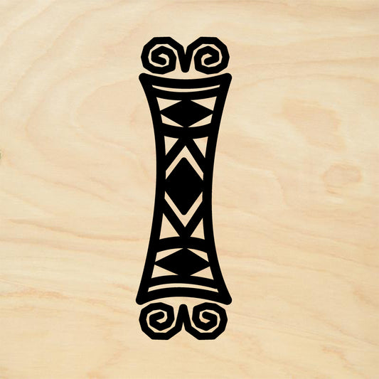 StampaFe Tiki Mixed Media Rubber Art Stamp