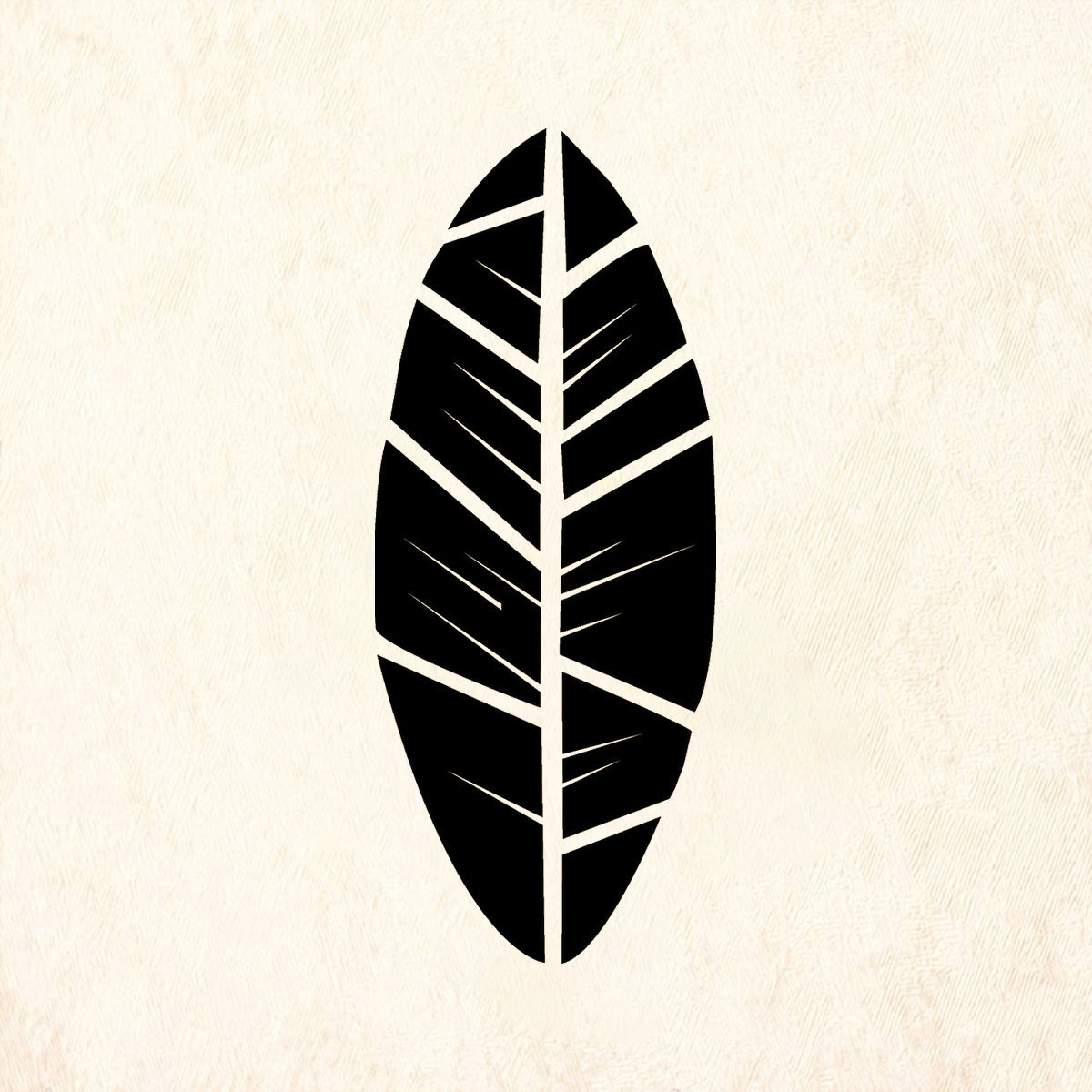 StampaFe Nana Leaf Tropical Rubber Art Stamp