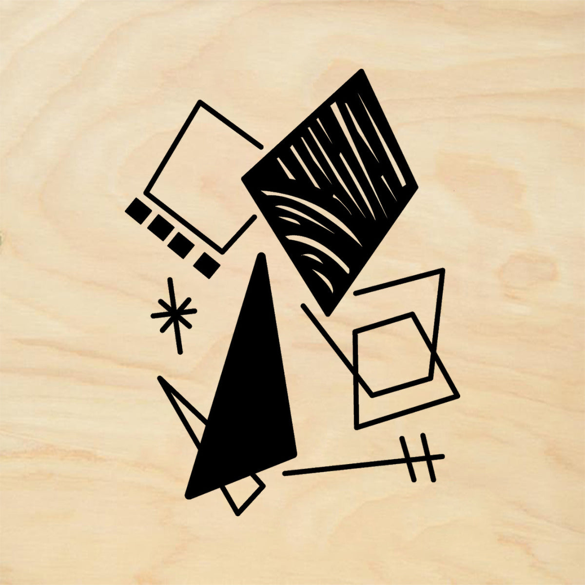 StampaFe Shape Up Background Mixed Media Rubber Art Stamp