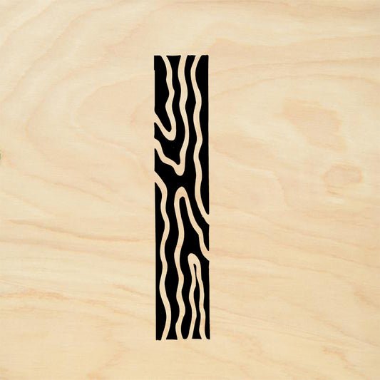 StampaFe Wood Grain Border Mixed Media Rubber Art Stamp