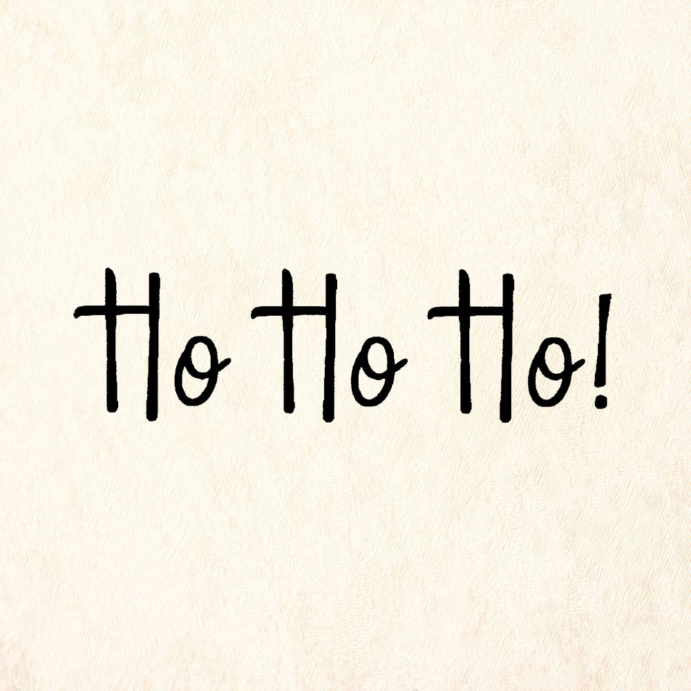 StampaFe Ho Ho Ho! Holiday Rubber Art Stamp