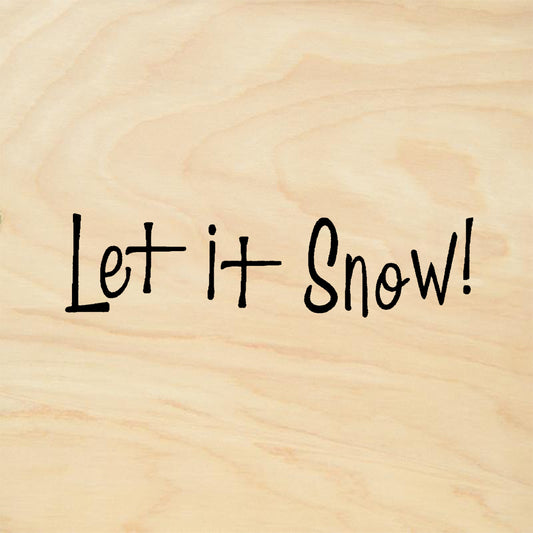 StampaFe Let It Snow! Holiday Rubber Art Stamp