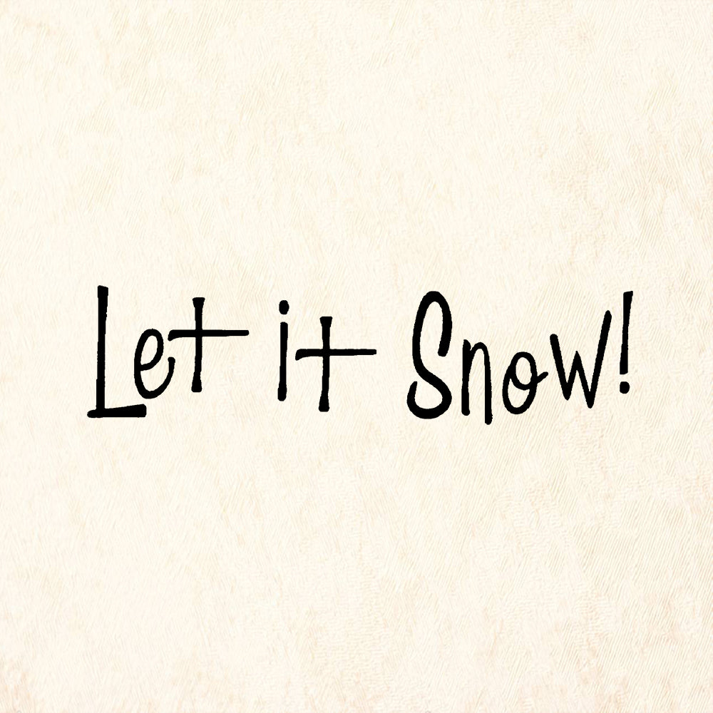 StampaFe Let It Snow! Holiday Rubber Art Stamp