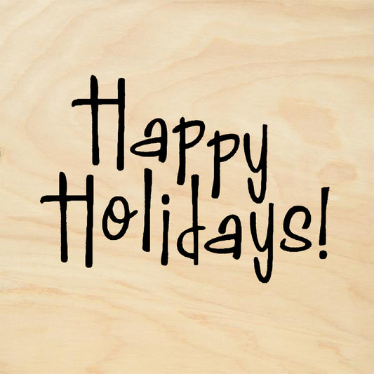 StampaFe Happy Holidays Holiday Rubber Art Stamp