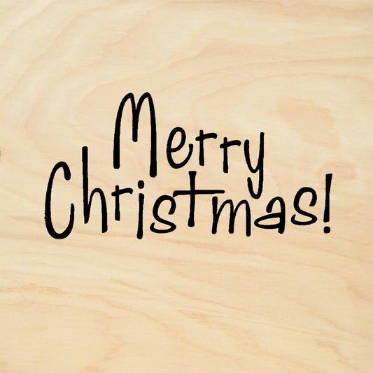 StampaFe Merry Christmas Holiday Rubber Art Stamp