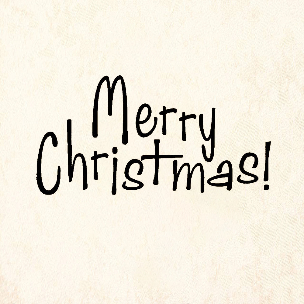 StampaFe Merry Christmas! Holiday Rubber Art Stamp