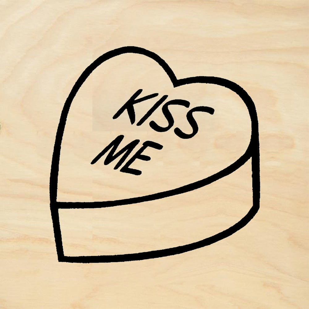 StampaFe Kiss Me Heart Card Making Rubber Art Stamp