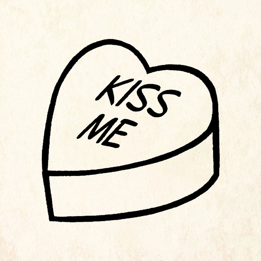 StampaFe Kiss Me Heart Card Making Rubber Art Stamp