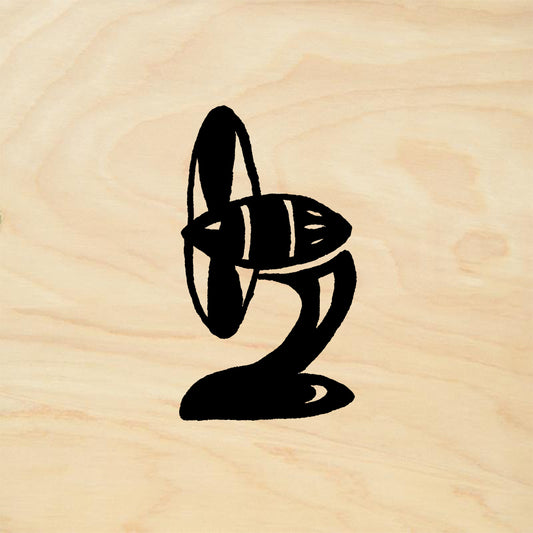 StampaFe Fan Eletric Mixed Media Rubber Art Stamp