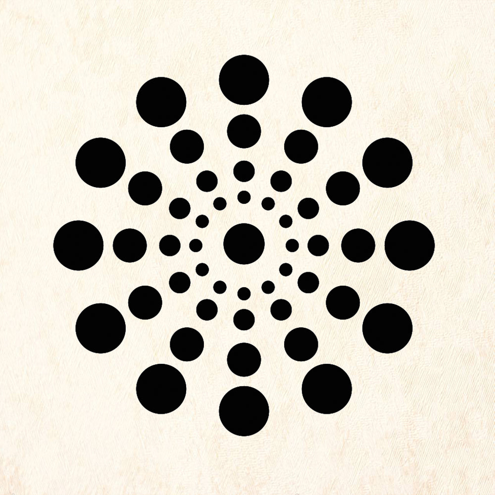 StampaFe Pop Design Dot Burst Rubber Art Stamp