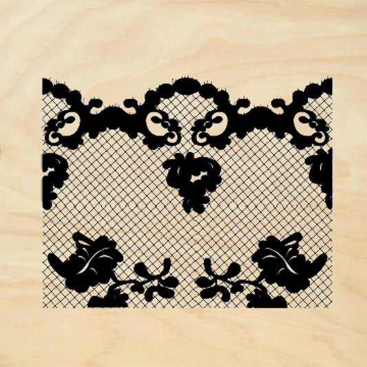 StampaFe Lace Vintage Rubber Art Stamp