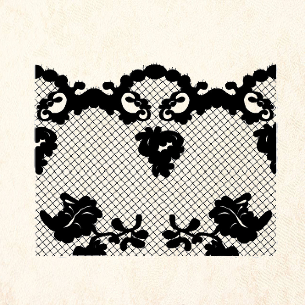 StampaFe Lace Pattern Rubber Art Stamp