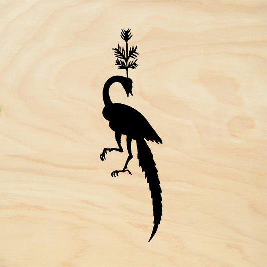 StampaFe Peacock New Mixed Media Rubber Art Stamp