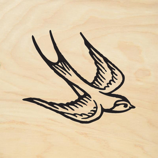 StampaFe Swallow  Mixed Media Rubber Art Stamp