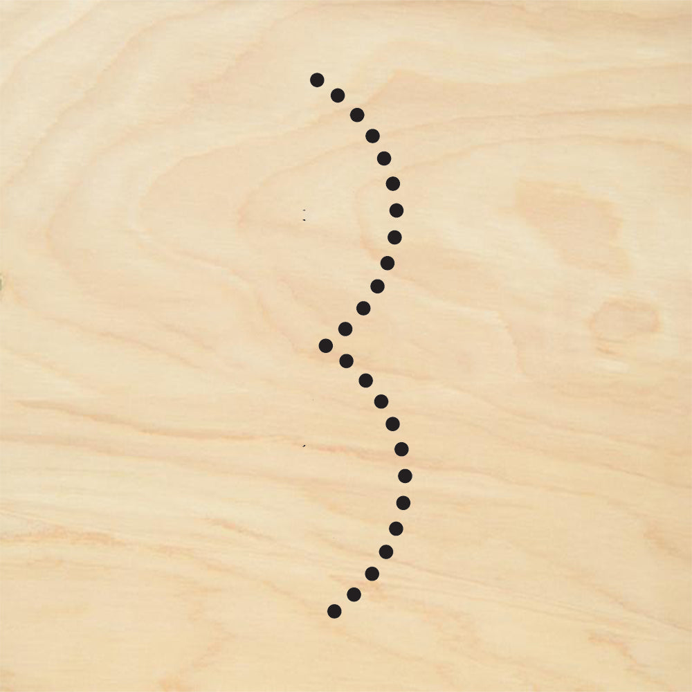 StampaFe Dotted Garland Card Making Rubber Art Stamp