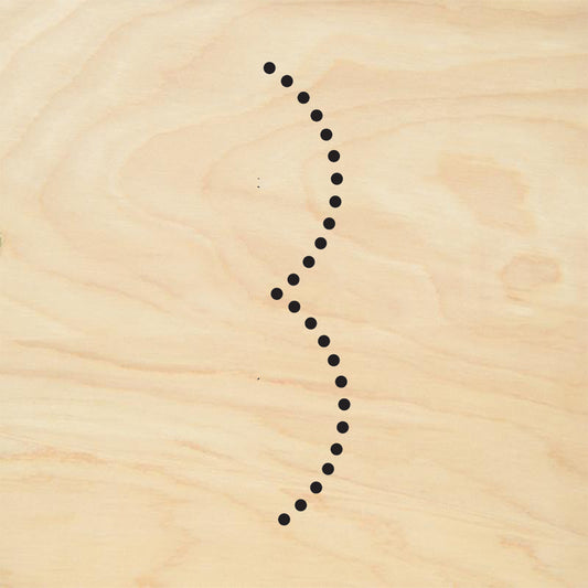 StampaFe Dotted Garland Card Making Rubber Art Stamp