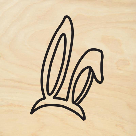 StampaFe Bunny Ears Easter Rubber Art Stamp
