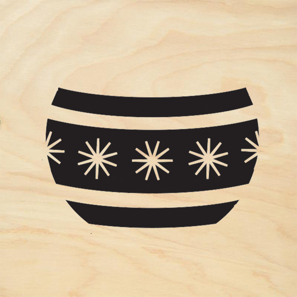 StampaFe Stripe Decoration Retro Rubber Art Stamp