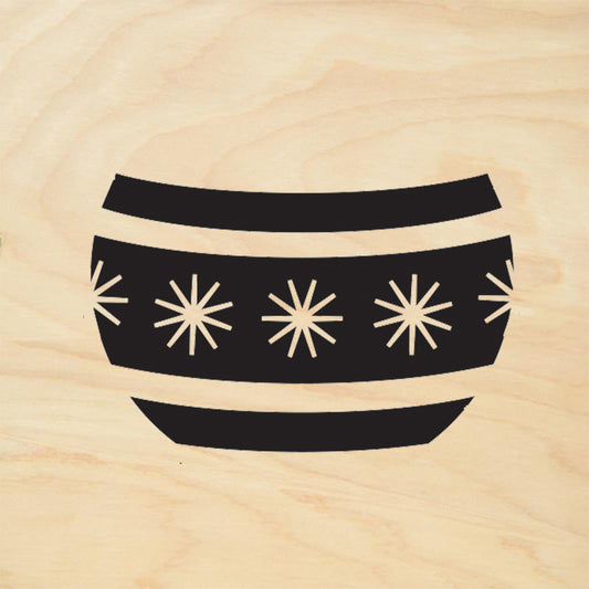 StampaFe Stripe Decoration Retro Rubber Art Stamp