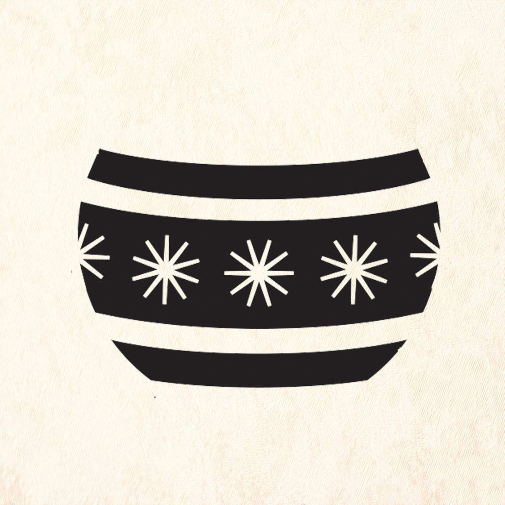 StampaFe Stripe Decoration Retro Rubber Art Stamp