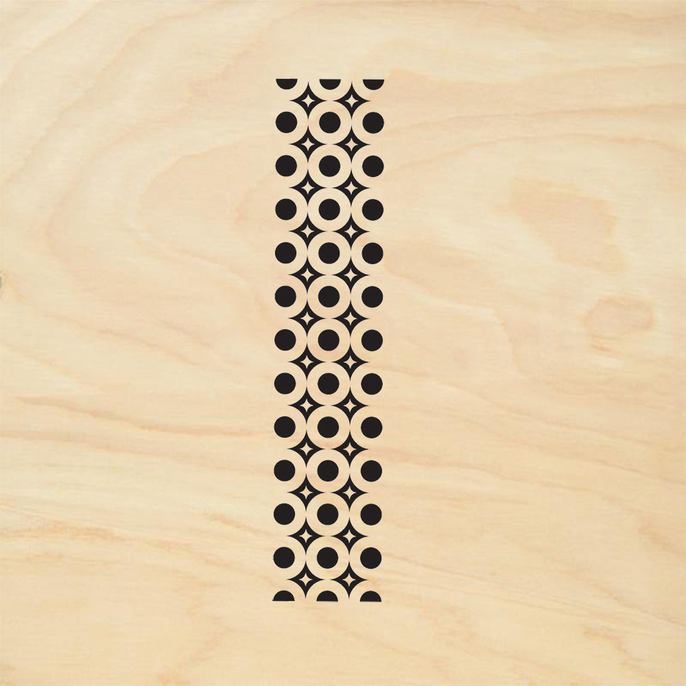 StampaFe Geo Border Retro Rubber Art Stamp