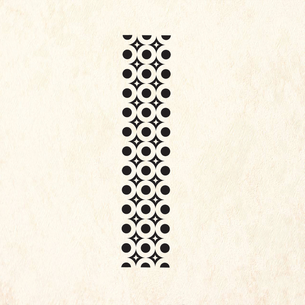 StampaFe Geo Border Retro Rubber Art Stamp